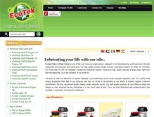 Tablet Screenshot of ecoteklubricants.com